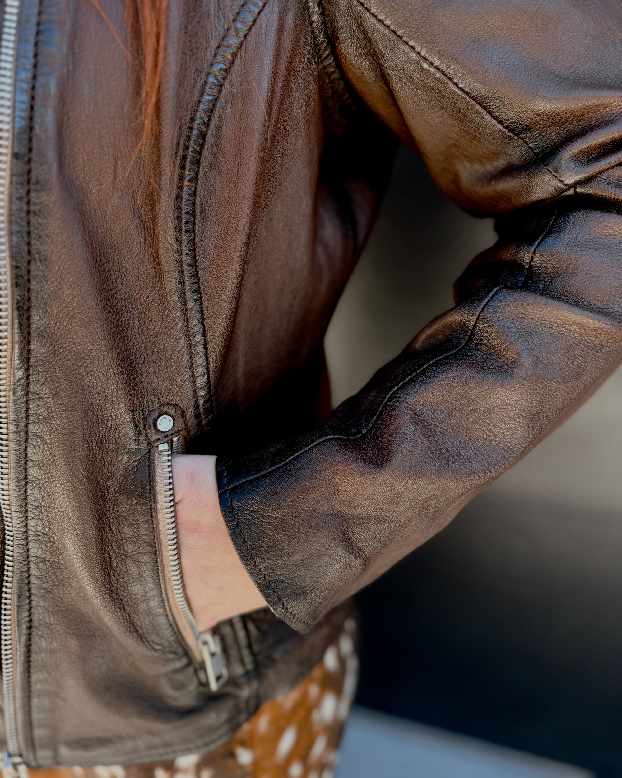 Pasja Moto Contrast Zip
