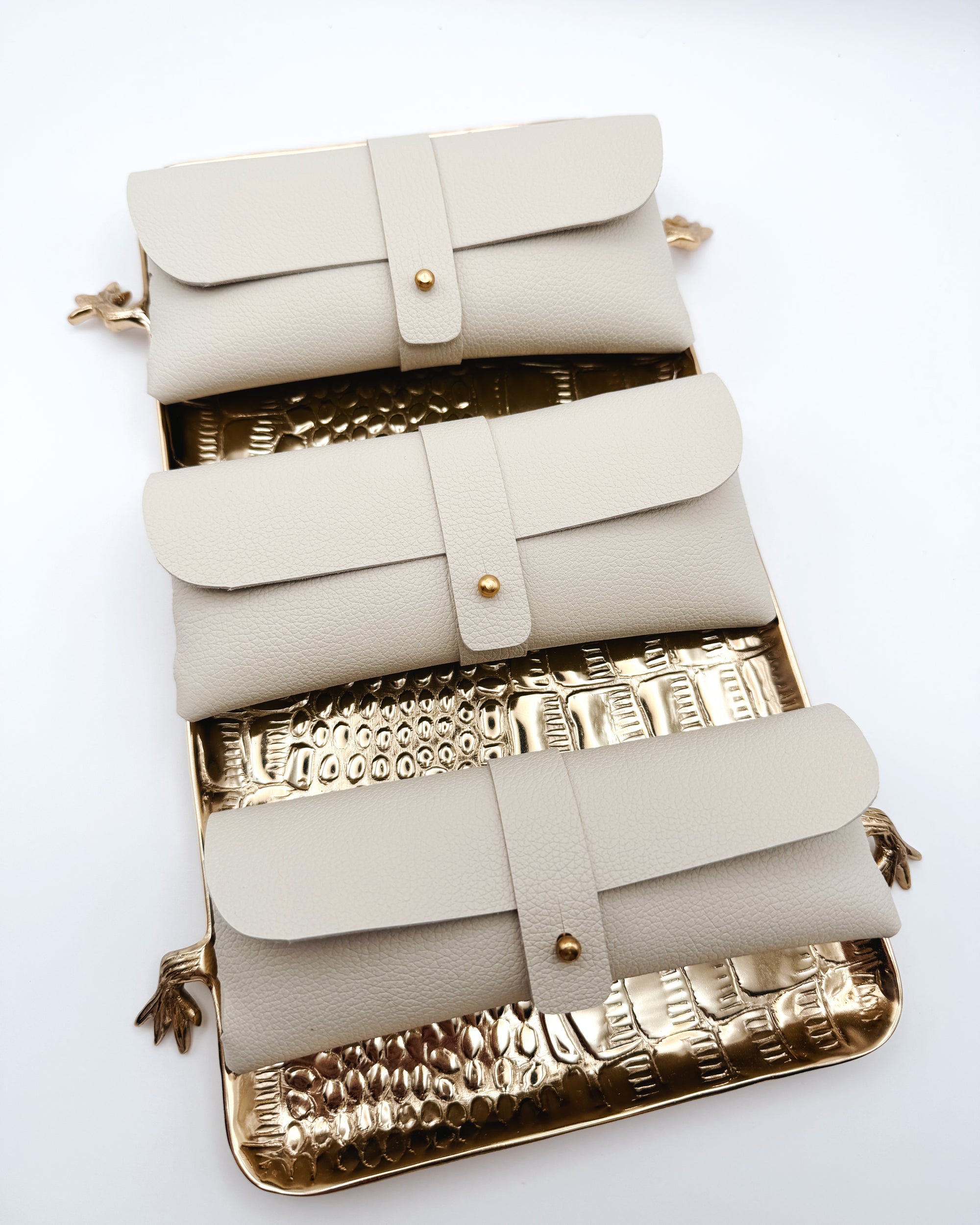 The Luxe Sunglass Case - Cream