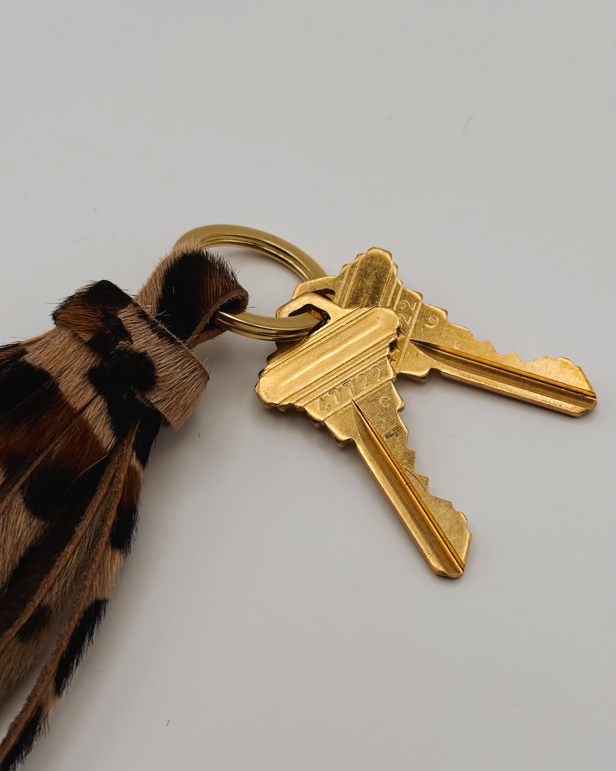 Leather Tassel Keychain