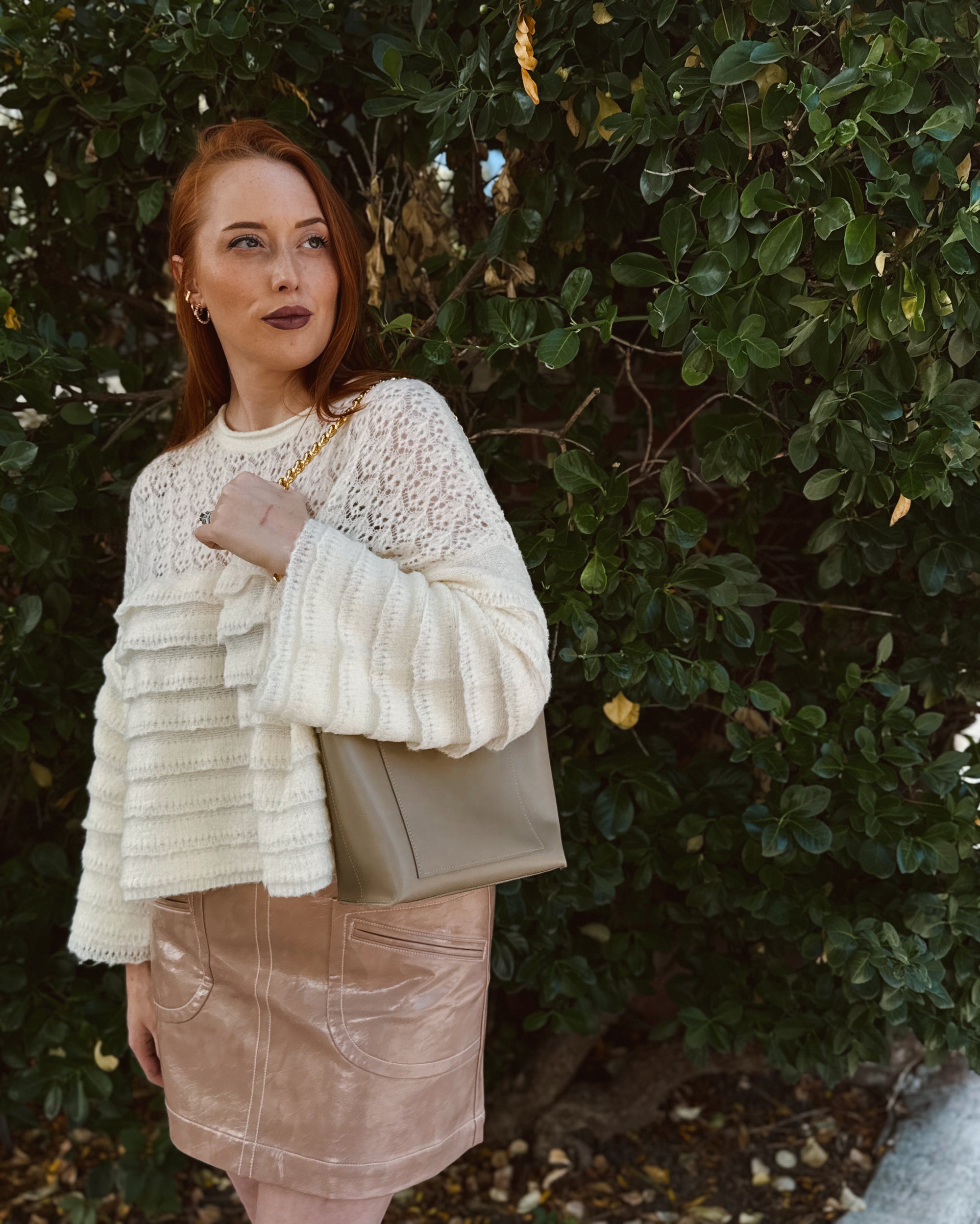 Rue Top Zip Tote - Taupe