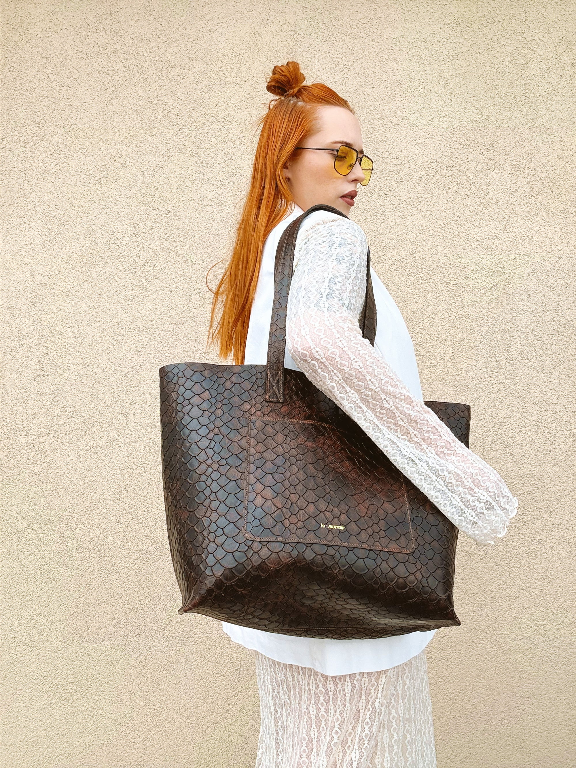 The Mara Tote - Brown Scale