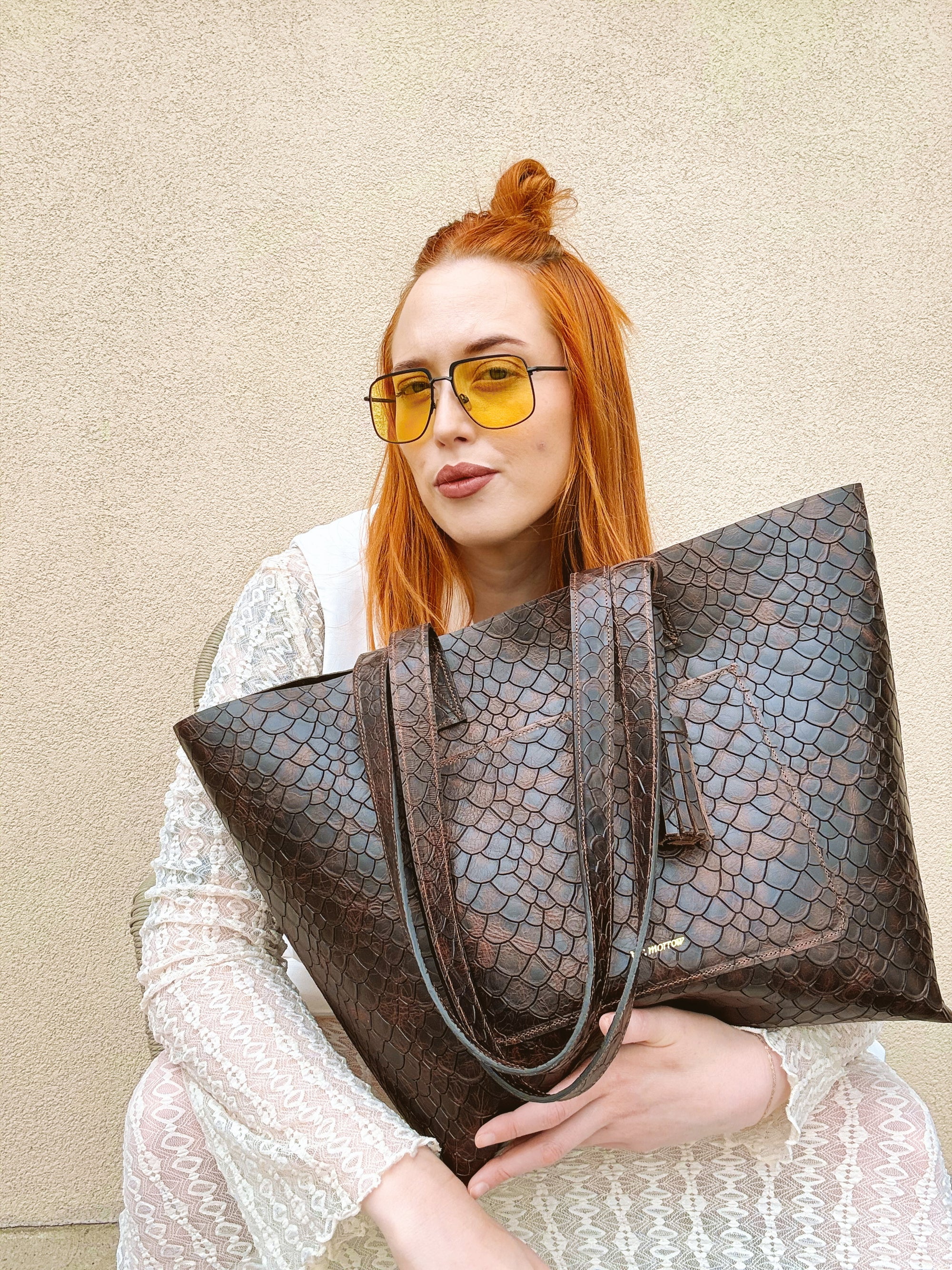 The Mara Tote - Brown Scale