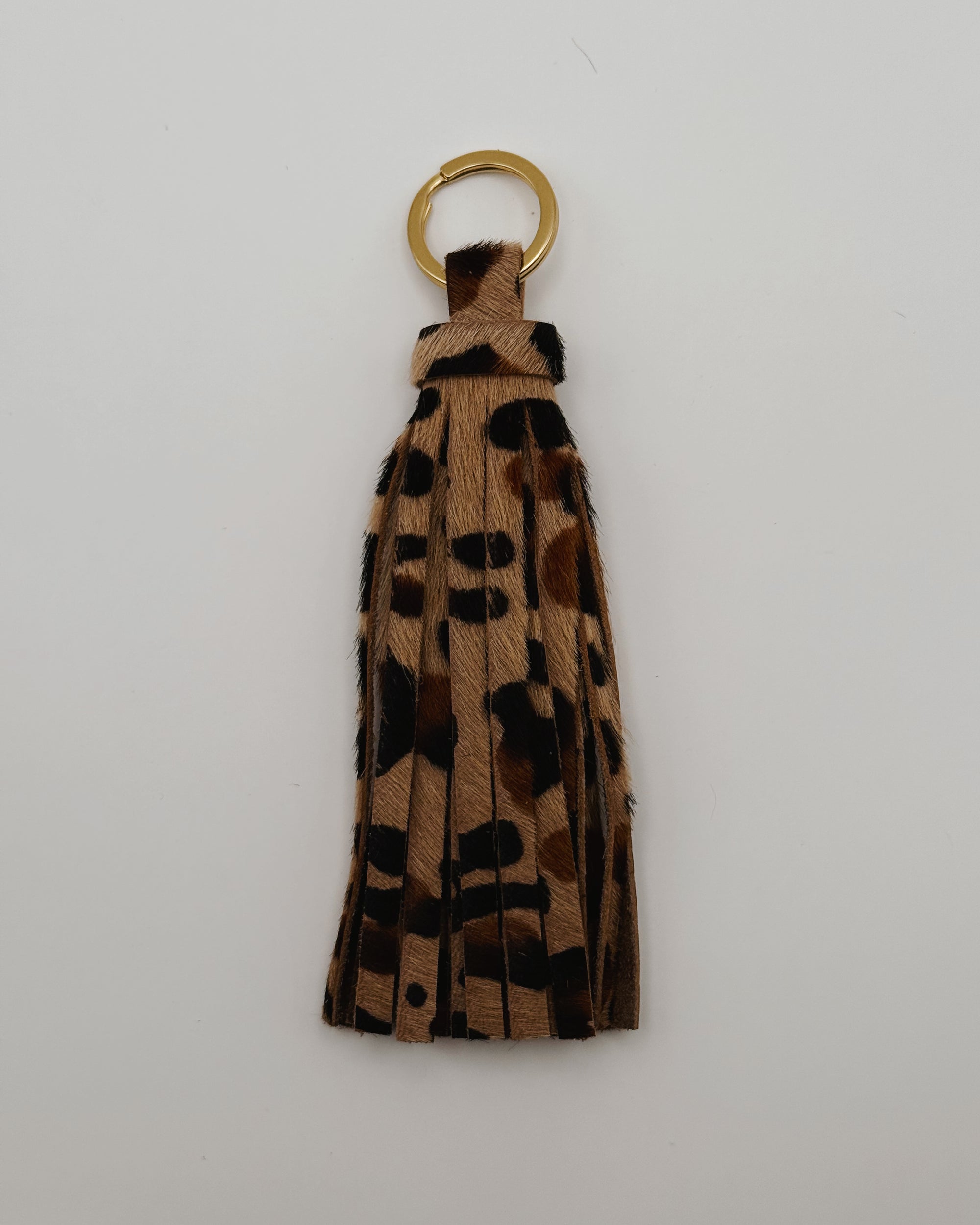 Leather Tassel Keychain