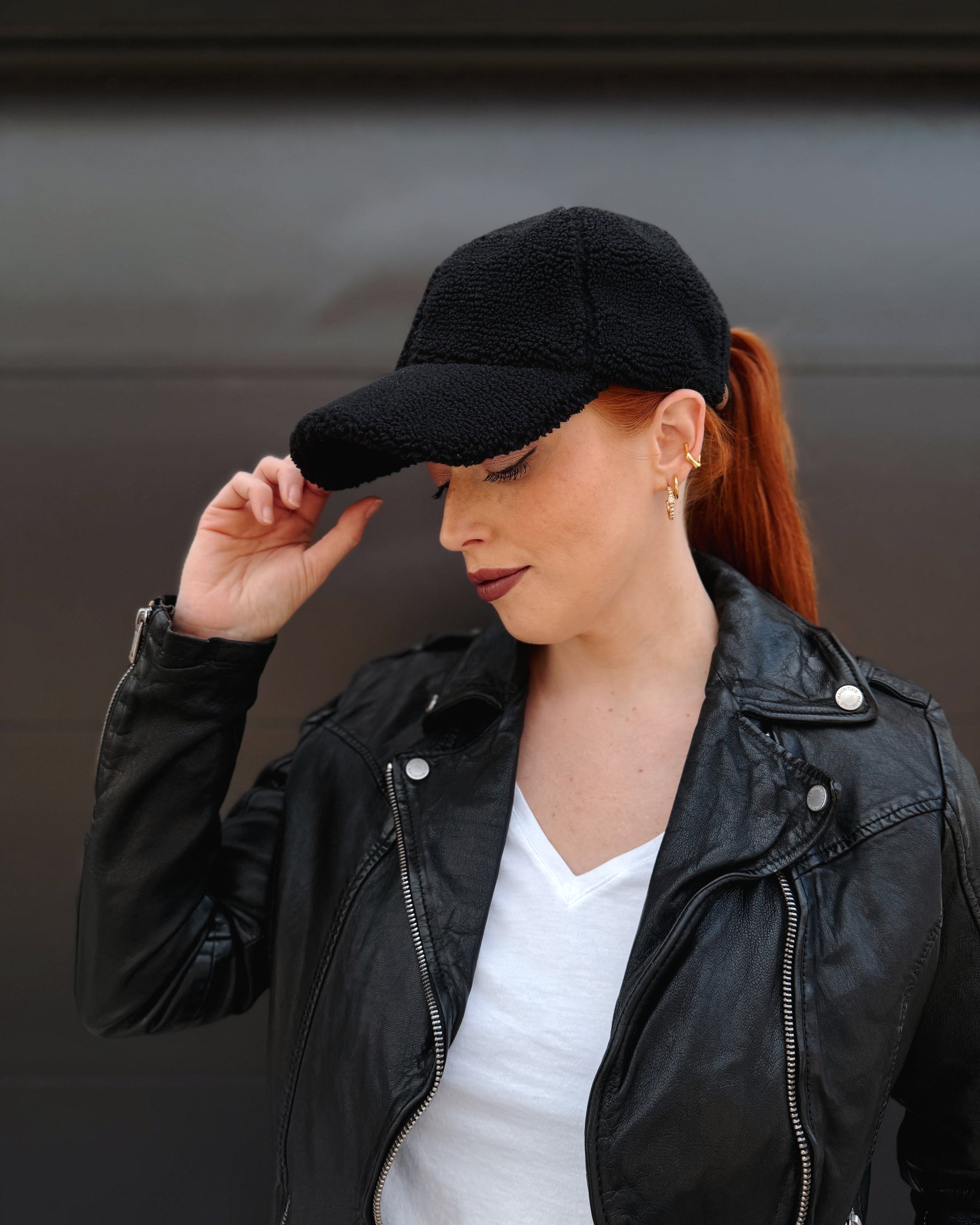 Sherpa Baseball Cap - Black