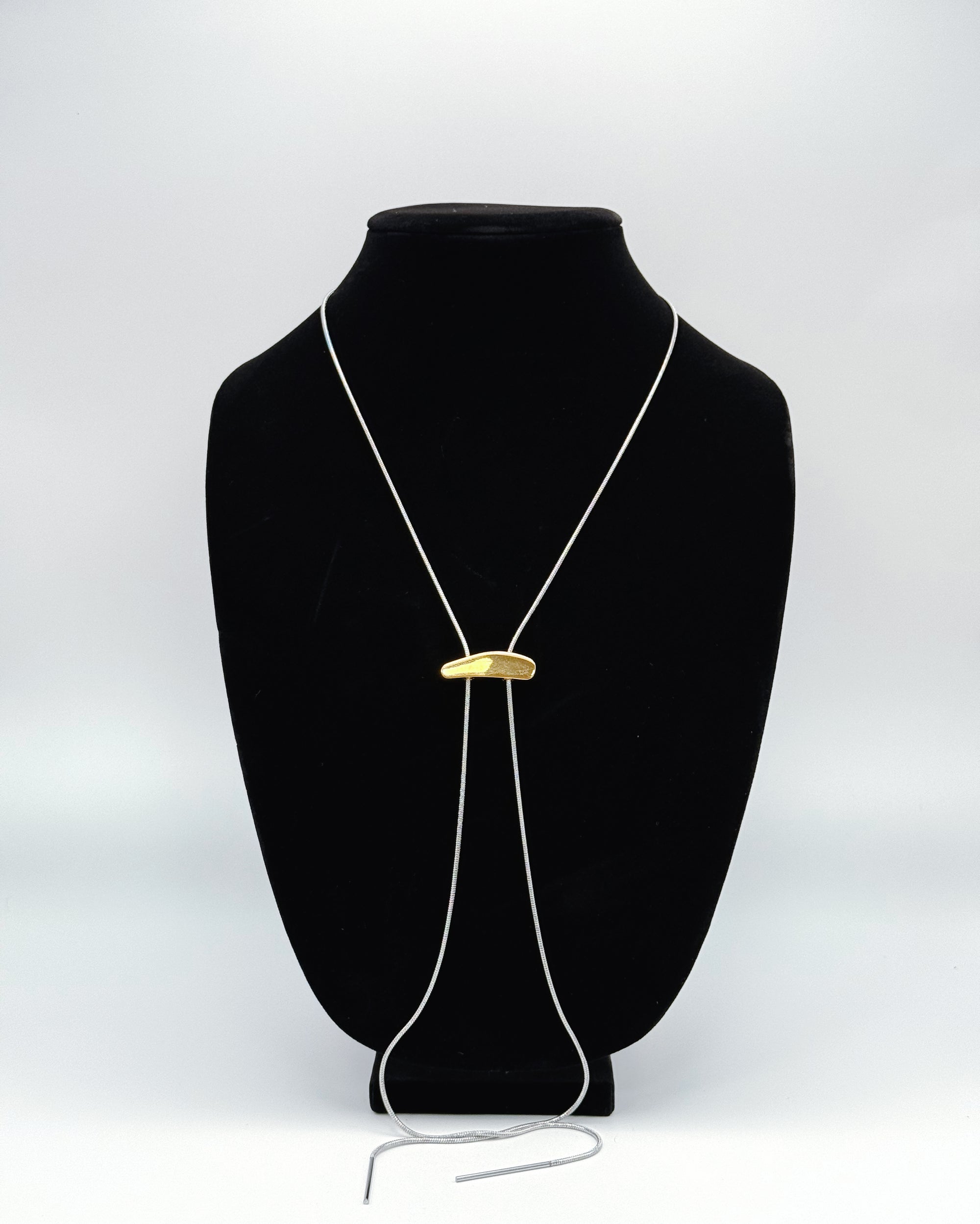 Mixed Metal Bolo Necklace
