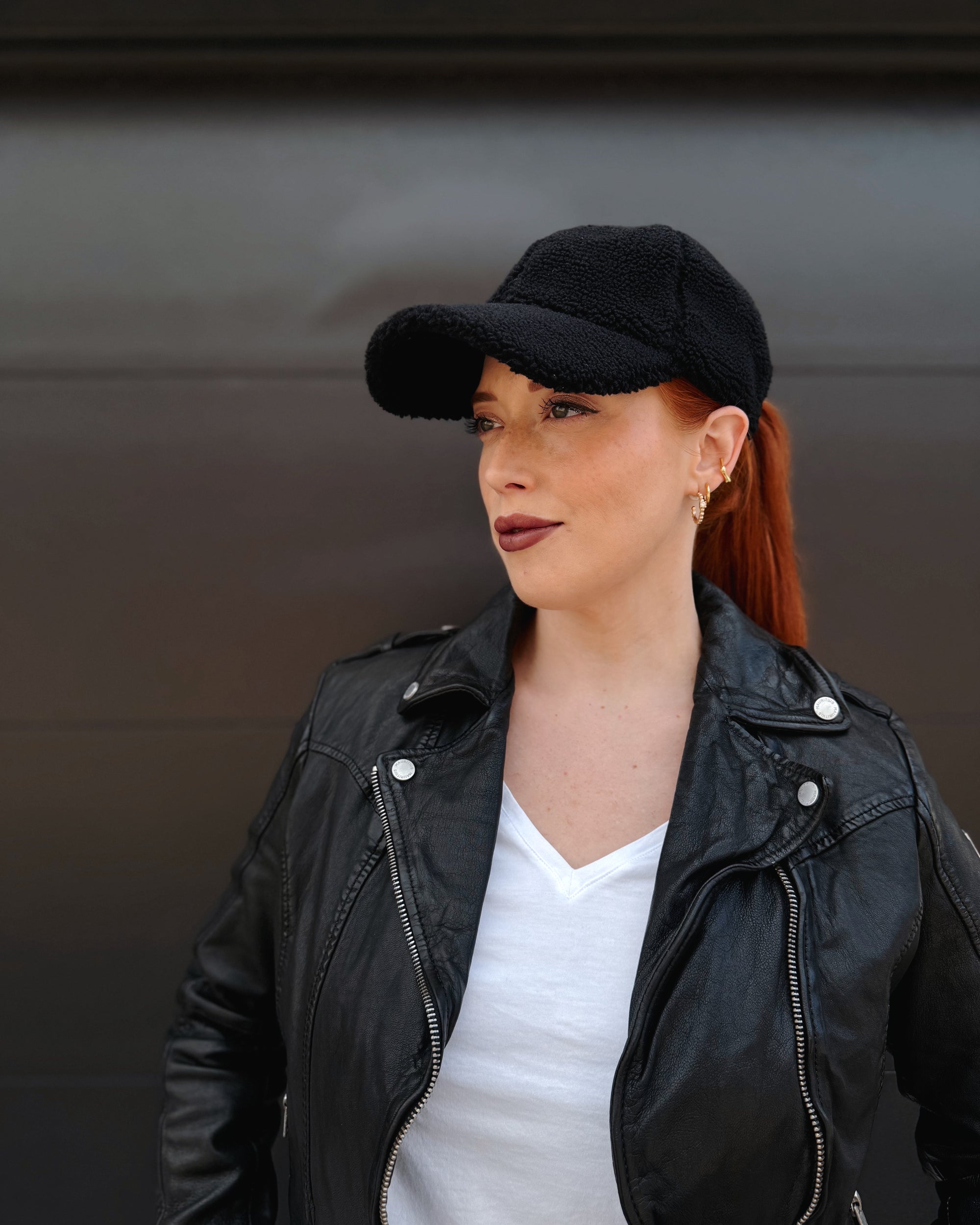Sherpa Baseball Cap - Black