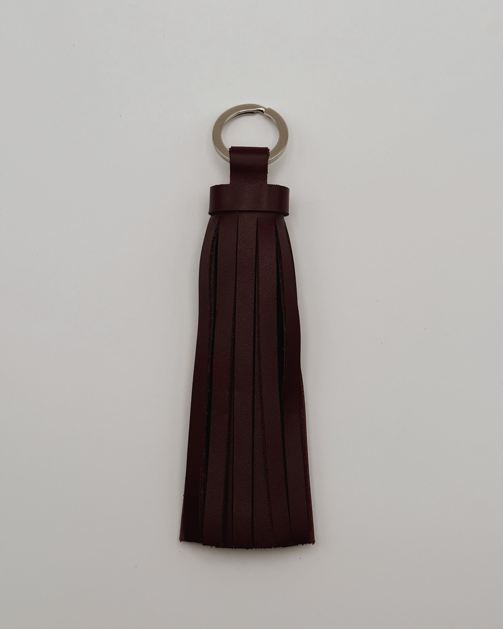 Leather Tassel Keychain