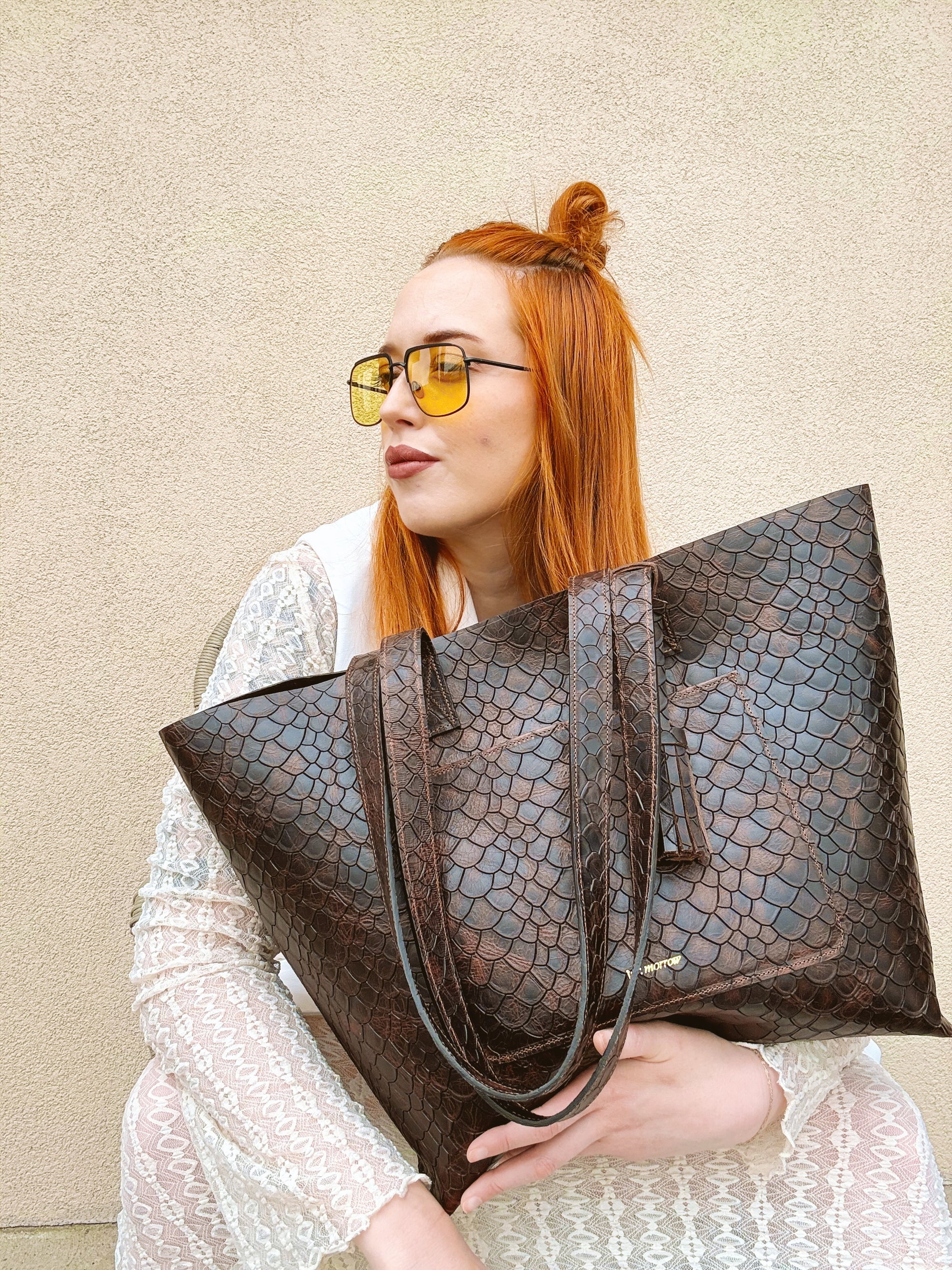 The Mara Tote - Brown Scale