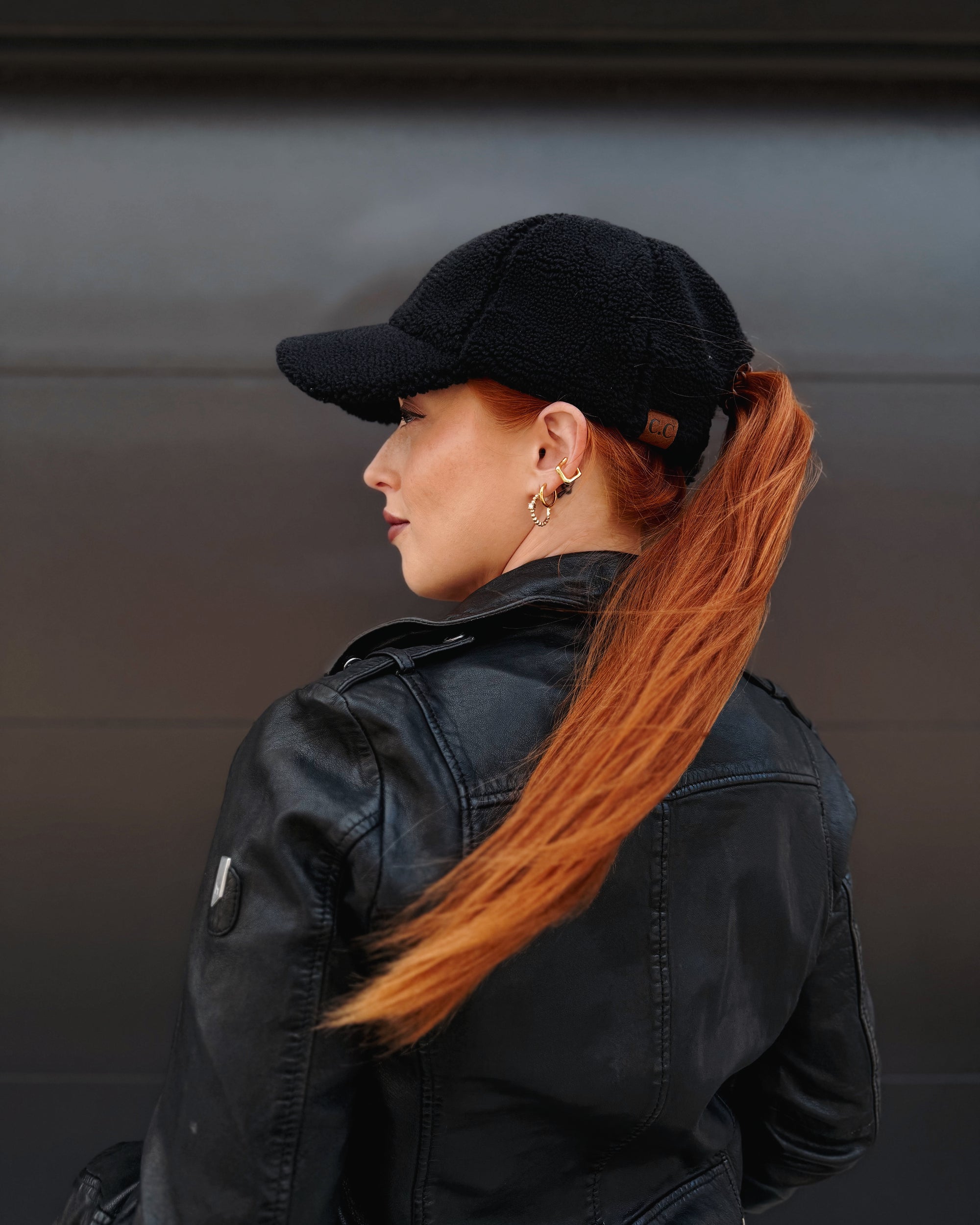 Sherpa Baseball Cap - Black