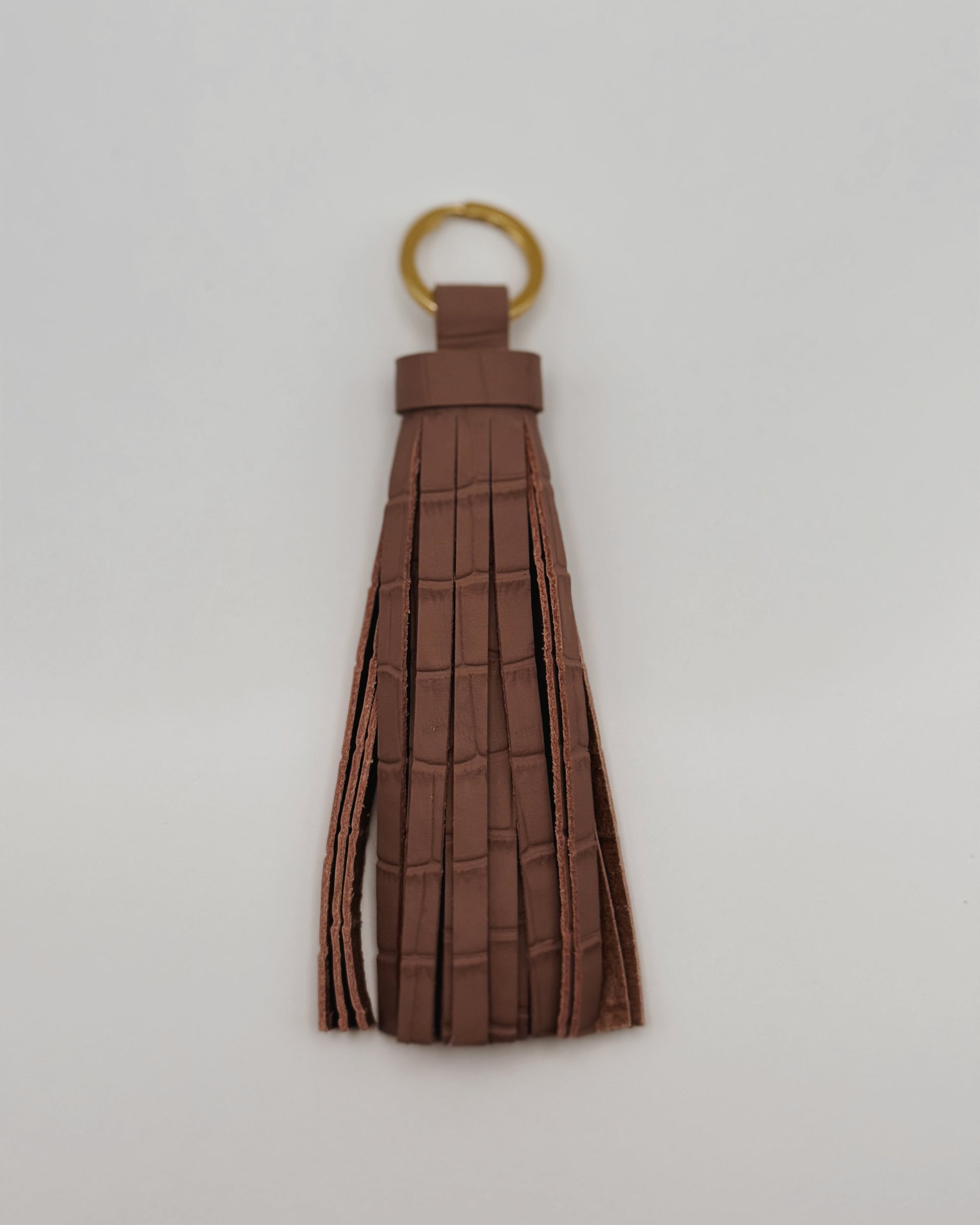 Leather Tassel Keychain