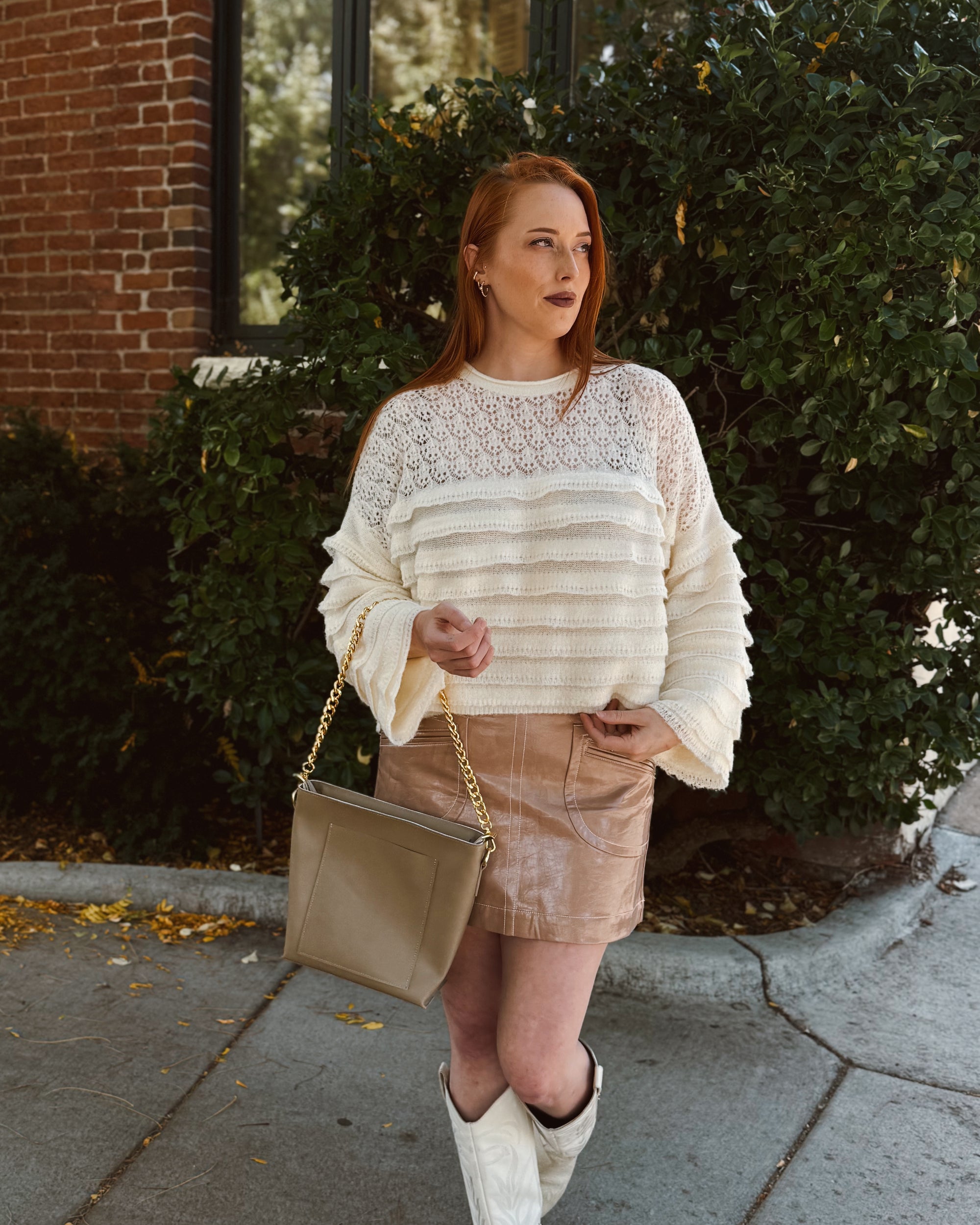 Rue Top Zip Tote - Taupe