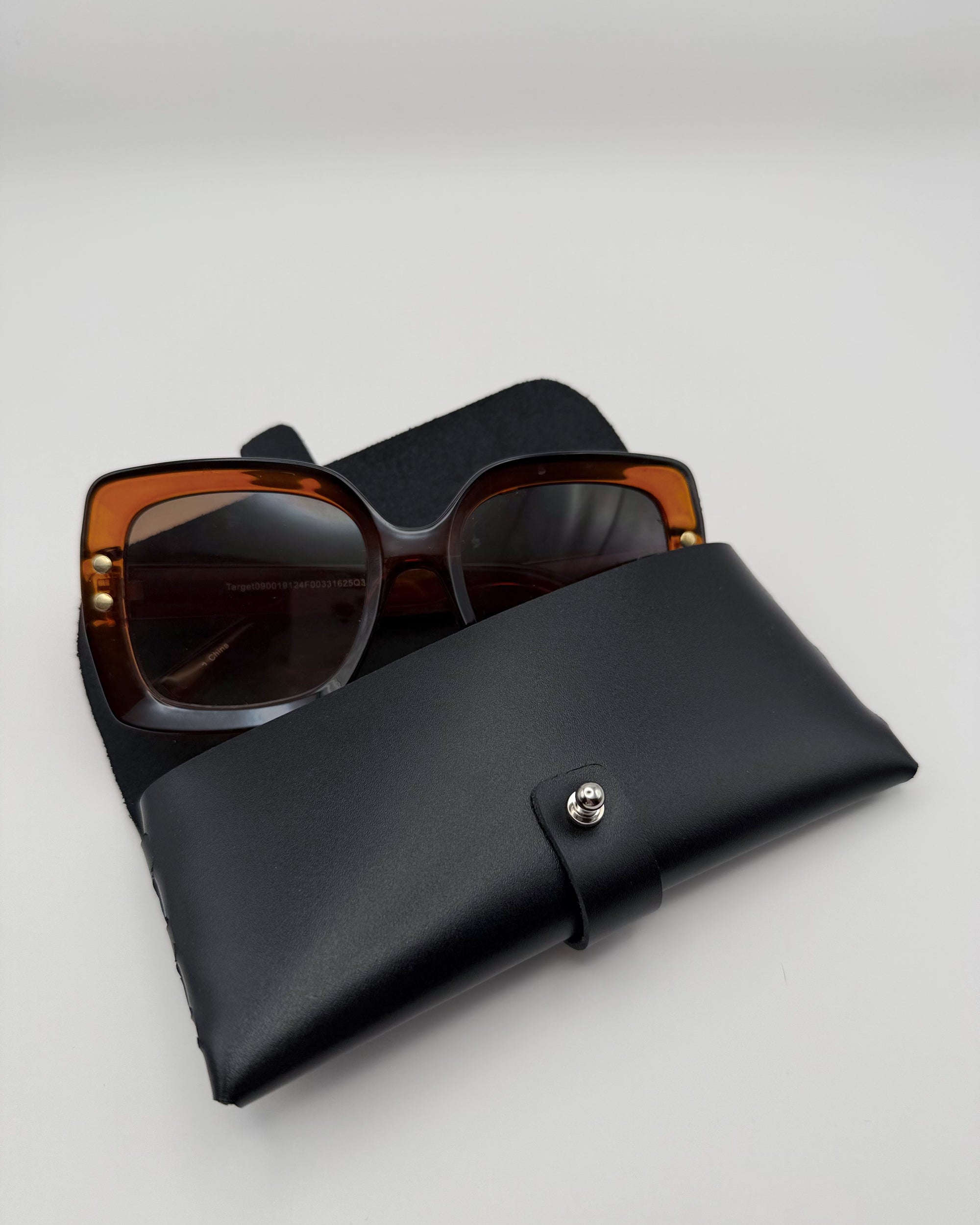 The Luxe Sunglass Case - Black